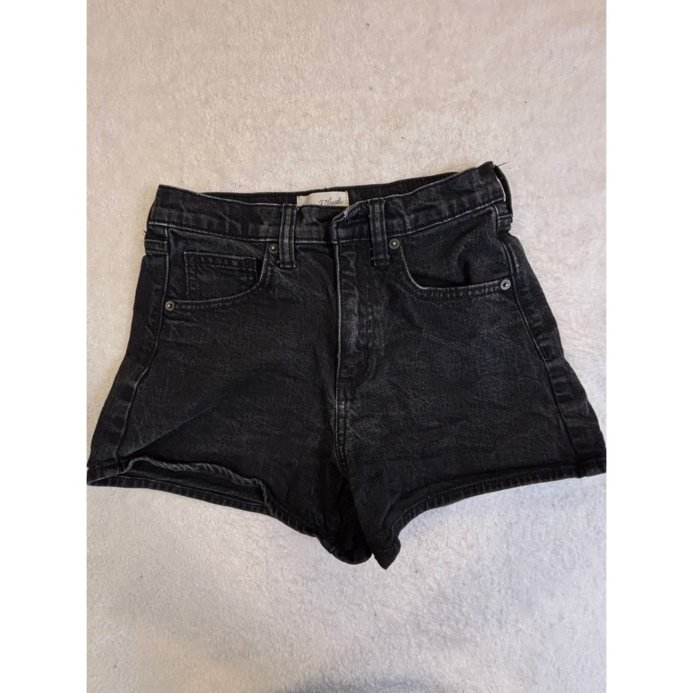 Universal Thread 90s Cutoff Shorts Black High Rise‎ Denim Womens Size 0/R